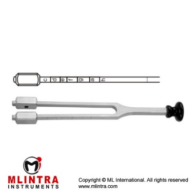 Lucae Tuning Fork Moveable up to h Stainless Steel, Frequency C 128 Lucae Tuning Fork Moveable up to h Stainless Steel, Frequency C 128